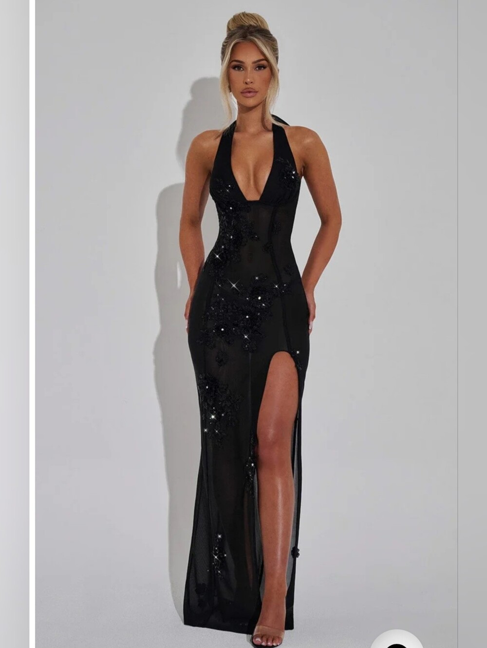 Vestido largo Jacqueline - Negro NWT $185